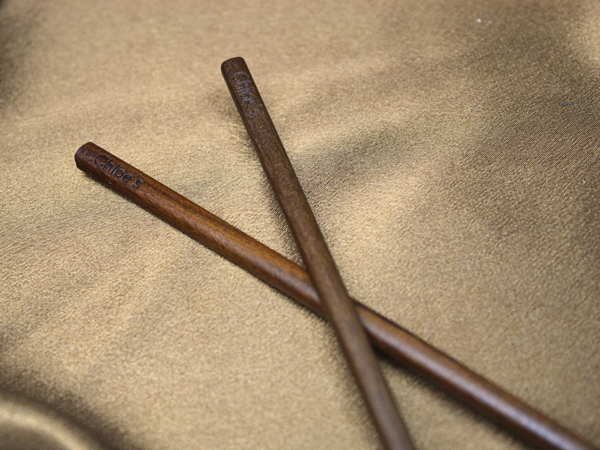 Personalised Engraved Rosewood Chopsticks Handmade Wedding Favor - Image 3