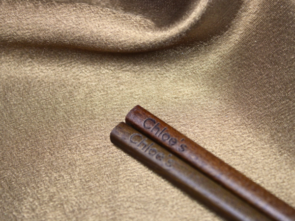 Personalised Engraved Rosewood Chopsticks Handmade Wedding Favor - Image 6