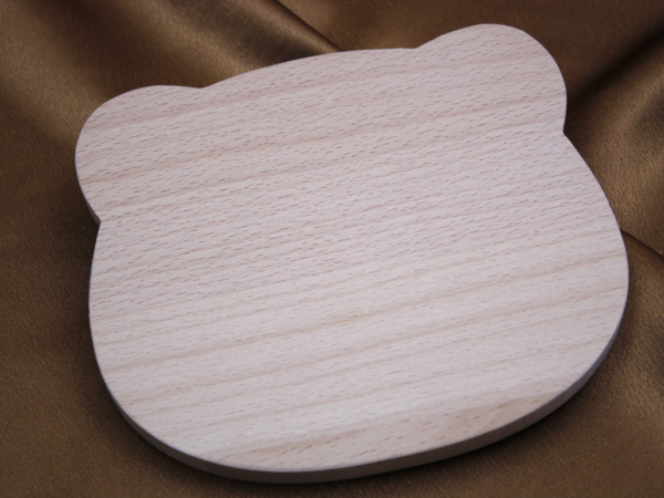 Personalised Engraved Solid Wood Baby Dining Plate Bear Shaped - Image 2
