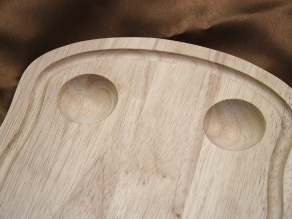 Toast Shaped Personalised Engraved Wooden Dippy Egg Breakfast Board with 2 Toasts Design - Image 3
